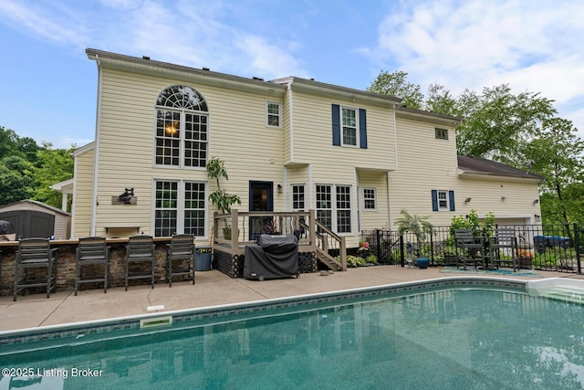 4011 Serendipity Ln, Louisville, KY 40272 - view of pool featuring a patio area and a wooden deck