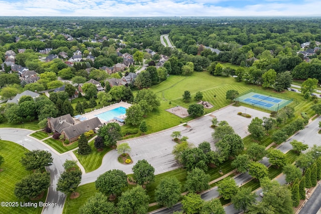 3908 Keal Run Way, Louisville, KY 40241 - aerial view of a pool