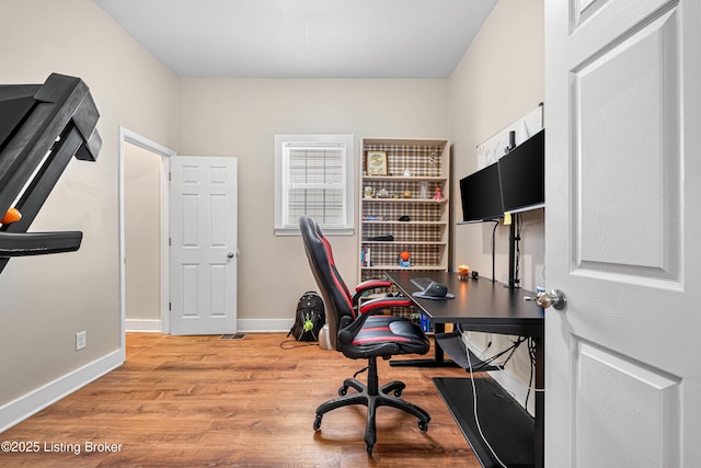 920 Lydia St, Louisville, KY 40217 - home office with wood finished floors and baseboards