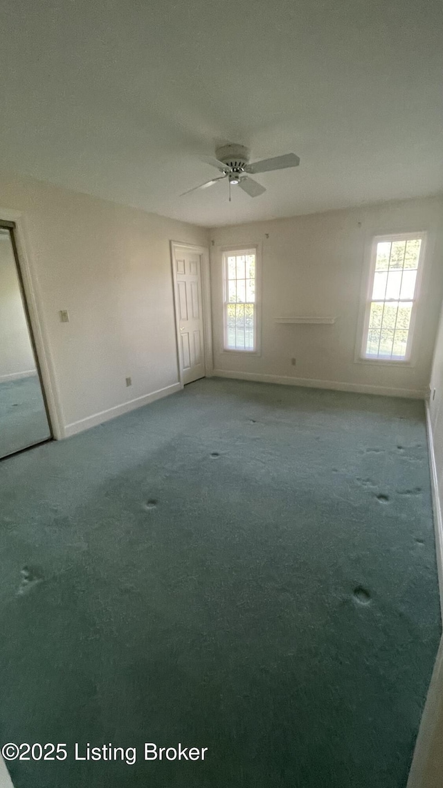 123 Westwind Trl, Bardstown, KY 40004 - carpeted empty room featuring baseboards and ceiling fan