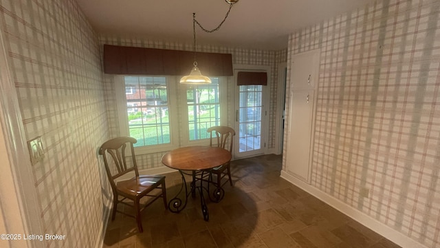123 Westwind Trl, Bardstown, KY 40004 - dining space featuring wallpapered walls and healthy amount of natural light