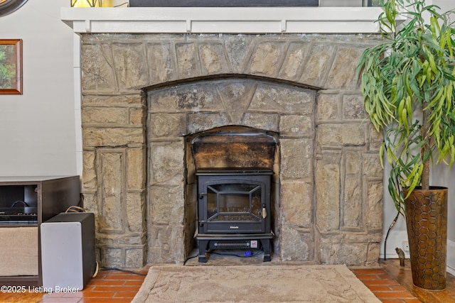 715 Woodland Ave, Frankfort, KY 40601 - detailed view of a wood stove