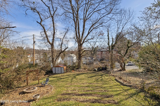 715 Woodland Ave, Frankfort, KY 40601 - view of yard with a fire pit