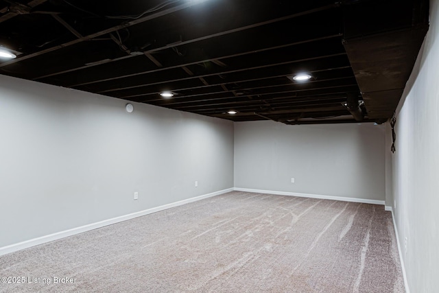 1507 Glenrock Rd, Louisville, KY 40216 - finished below grade area featuring carpet and baseboards