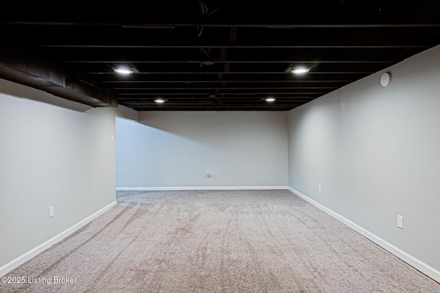 1507 Glenrock Rd, Louisville, KY 40216 - finished below grade area featuring carpet floors and baseboards