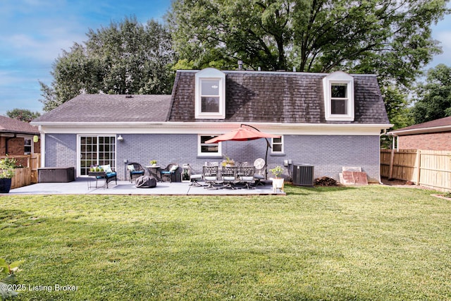 1507 Glenrock Rd, Louisville, KY 40216 - rear view of house featuring mansard roof, a shingled roof, and brick siding