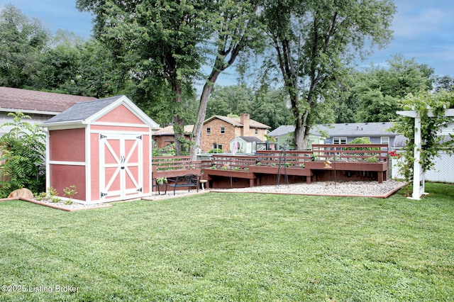 1507 Glenrock Rd, Louisville, KY 40216 - view of yard with a wooden deck