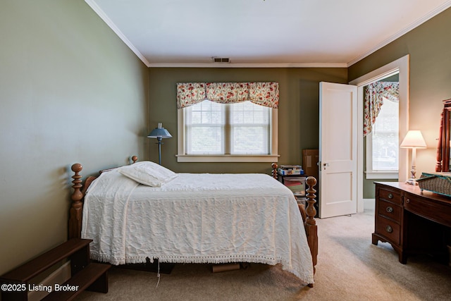 916 Audubon Pkwy, Audubon Park, KY 40213 - bedroom featuring ornamental molding and light colored carpet