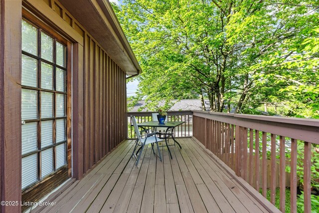 3804 Grassy Creek Dr, Lexington, KY 40503 - wooden terrace featuring outdoor dining area