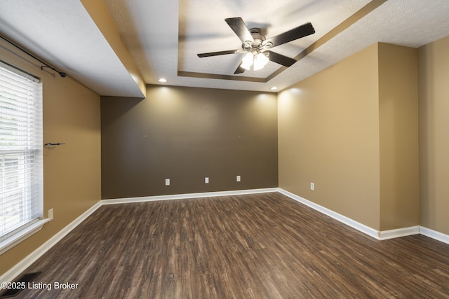 6821 James Madison Way, Louisville, KY 40272 - spare room with wood finished floors, baseboards, plenty of natural light, ceiling fan, and recessed lighting