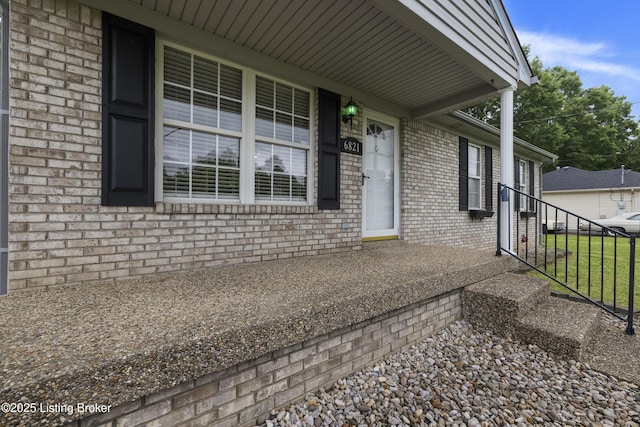 6821 James Madison Way, Louisville, KY 40272 - doorway to property with brick siding