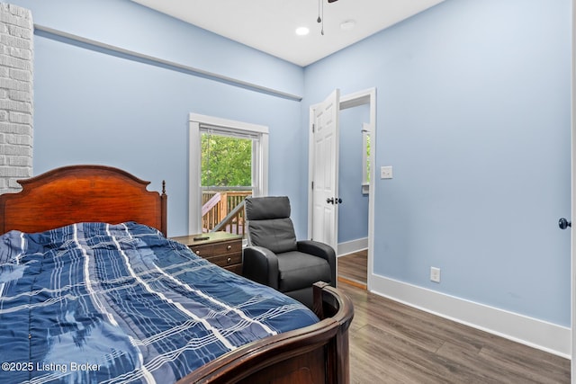 3106 Ramser Ave, Louisville, KY 40216 - bedroom with wood finished floors and recessed lighting