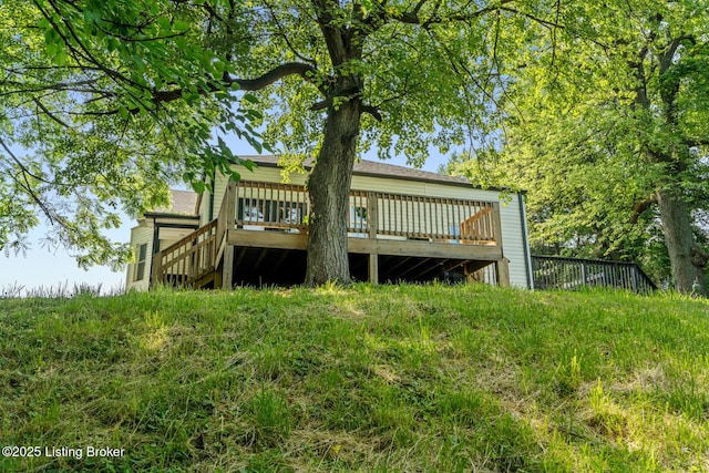 3106 Ramser Ave, Louisville, KY 40216 - rear view of property with a deck