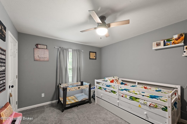 987 Wheelers Mill Rd, Munfordville, KY 42765 - carpeted bedroom with a ceiling fan and baseboards