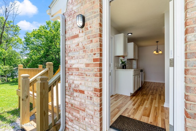 10518 Fairview Ave, Louisville, KY 40299 - doorway to property with brick siding