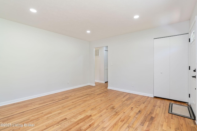 10518 Fairview Ave, Louisville, KY 40299 - unfurnished bedroom featuring light wood-style floors, recessed lighting, and baseboards