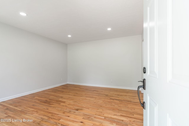 10518 Fairview Ave, Louisville, KY 40299 - empty room featuring light wood-type flooring, recessed lighting, and baseboards