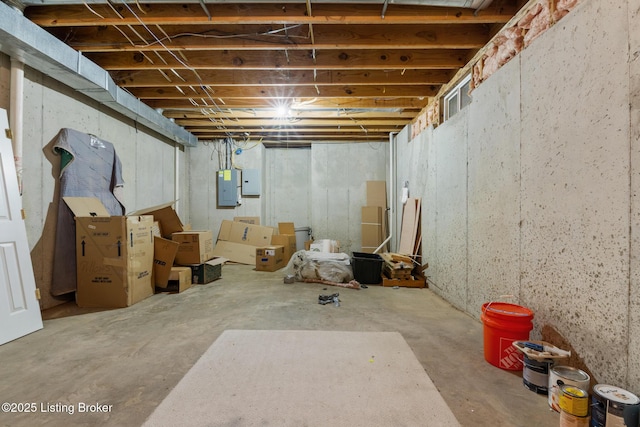 3613 Wynbrooke Cir, Louisville, KY 40241 - unfinished below grade area with electric panel
