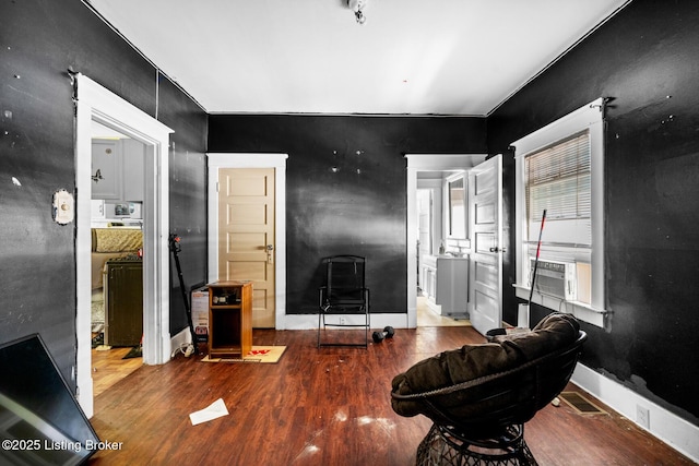 2028 S 16th St, Louisville, KY 40210 - living room with wood finished floors and baseboards