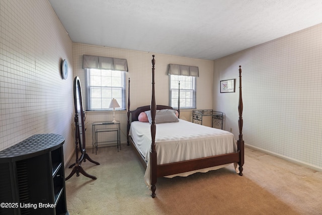4205 Machupe Dr, Louisville, KY 40241 - carpeted bedroom featuring wallpapered walls