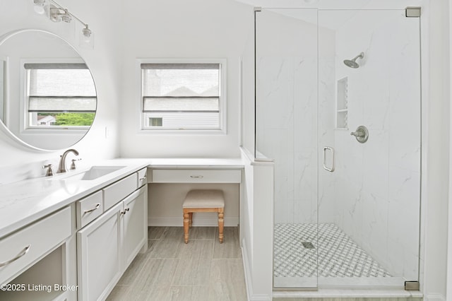 12308 Dominion Way, Louisville, KY 40299 - full bathroom with a marble finish shower and vanity