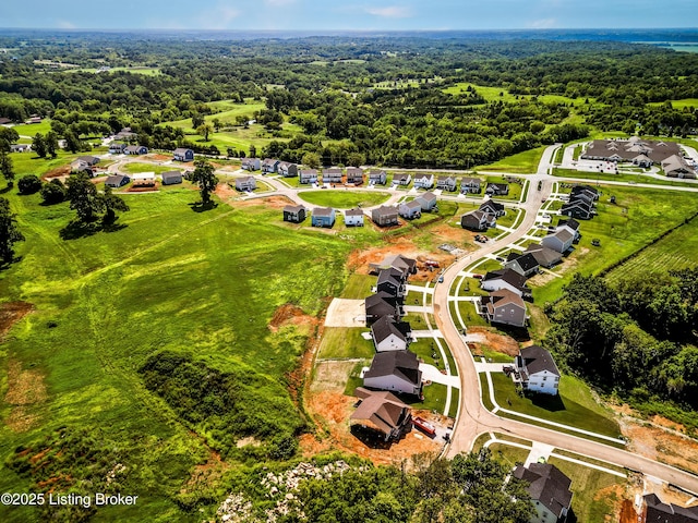 72 Switchgrass Ln Unit B, Mt Washington, KY 40047 - aerial view of residential area featuring a heavily wooded area