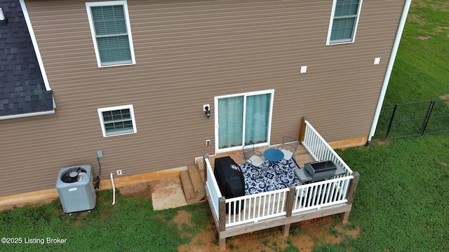 58 Sissy Ct, Elizabethtown, KY 42701 - back of property featuring central AC unit and roof with shingles