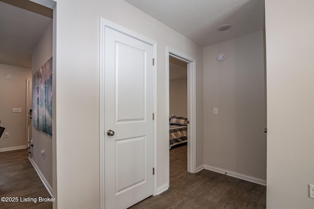 58 Sissy Ct, Elizabethtown, KY 42701 - hall featuring dark wood-style flooring and baseboards