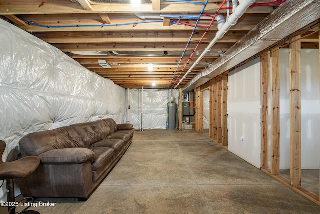 58 Sissy Ct, Elizabethtown, KY 42701 - unfinished basement with water heater