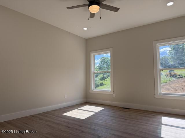 49 Roy Rd, Eastview, KY 42732 - empty room featuring plenty of natural light, baseboards, and recessed lighting