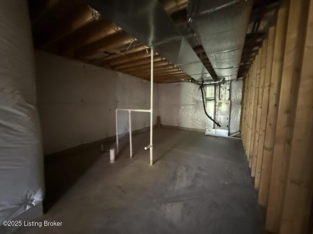 49 Roy Rd, Eastview, KY 42732 - unfinished basement with heating unit