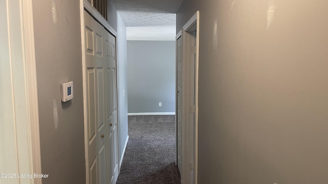 323 Crossgate Rd, Elizabethtown, KY 42701 - corridor featuring carpet floors, a textured ceiling, and baseboards
