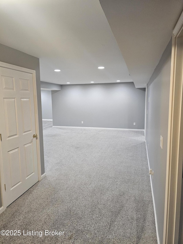 11307 Wind Haven Way, Louisville, KY 40291 - finished basement featuring carpet floors, baseboards, and recessed lighting