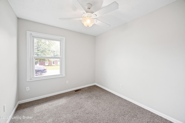 265 N Steedland Dr, Shepherdsville, KY 40229 - carpeted empty room featuring baseboards and a ceiling fan