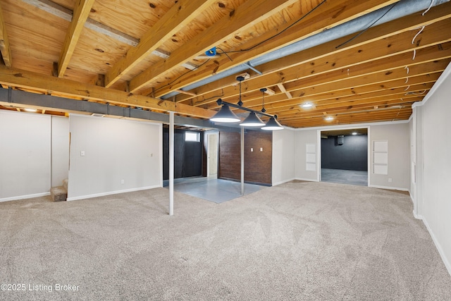 265 N Steedland Dr, Shepherdsville, KY 40229 - below grade area featuring carpet and baseboards
