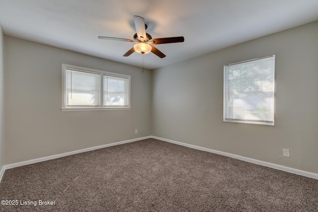 13500 Greystone Ave, Louisville, KY 40272 - carpeted empty room featuring ceiling fan and baseboards