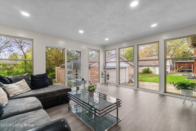 4328 Dohn Ave, Louisville, KY 40216 - living area with recessed lighting and wood finished floors