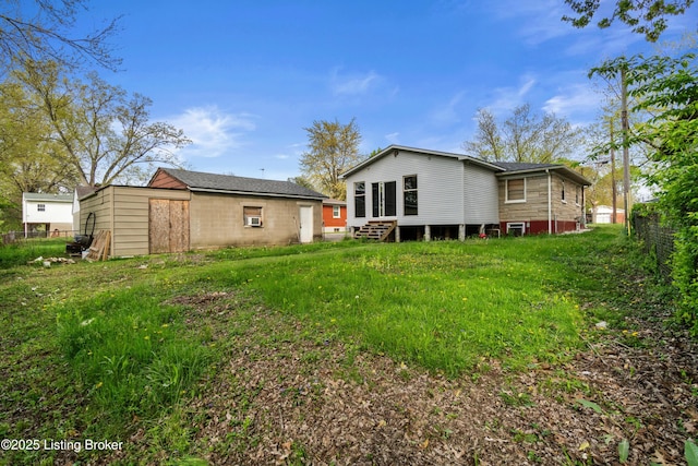 4328 Dohn Ave, Louisville, KY 40216 - rear view of property featuring entry steps