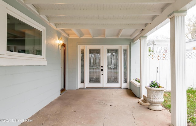 1031 Thruston Ave, Louisville, KY 40217 - doorway to property featuring french doors