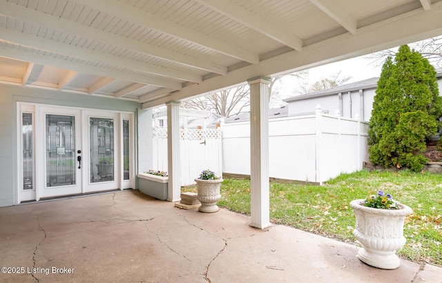 1031 Thruston Ave, Louisville, KY 40217 - view of patio featuring french doors