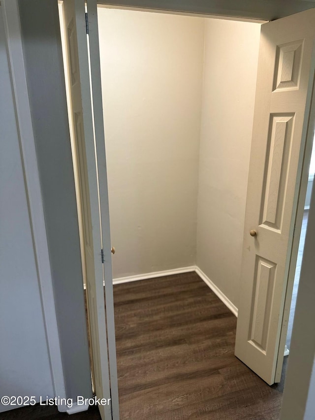 322 Mac Brae Rd, Louisville, KY 40214 - interior space with dark wood-style floors and baseboards