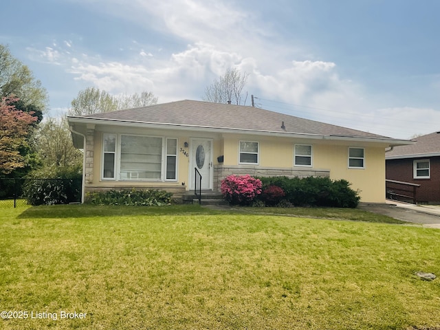 3746 Rosemont Blvd, Louisville, KY 40218 - view of front facade featuring a shingled roof and stone siding