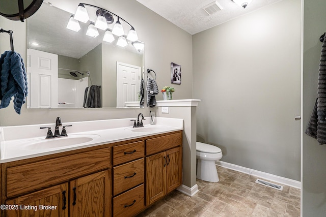 171 Williams Ct, Brooks, KY 40109 - full bath with double vanity, toilet, baseboards, and a shower