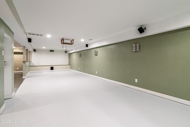 171 Williams Ct, Brooks, KY 40109 - spare room with baseboards, recessed lighting, and concrete floors