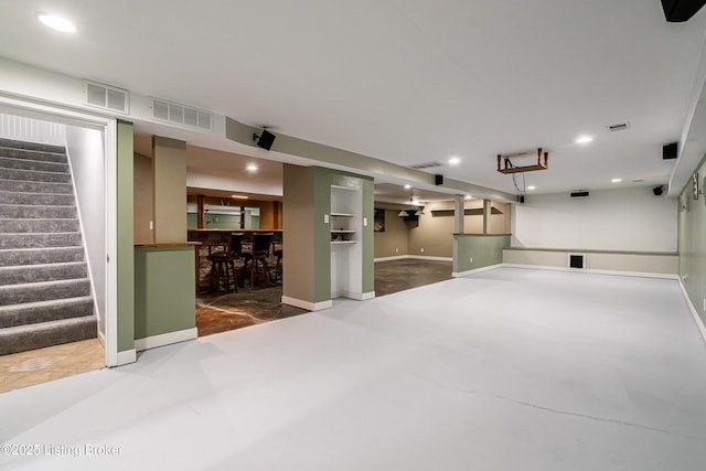 171 Williams Ct, Brooks, KY 40109 - garage featuring baseboards and recessed lighting