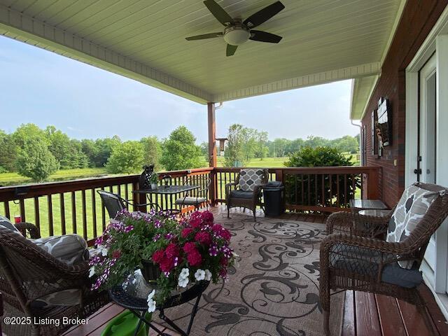 1013 Mallards Cv, Bardstown, KY 40004 - deck with ceiling fan