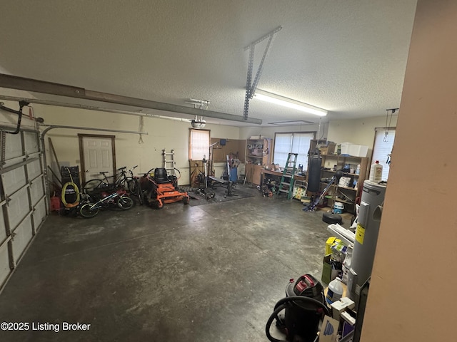1103 Foxfire Rd, Bardstown, KY 40004 - garage featuring electric water heater and a garage door opener