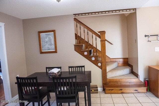 1103 Foxfire Rd, Bardstown, KY 40004 - dining space featuring stairs and light tile patterned flooring
