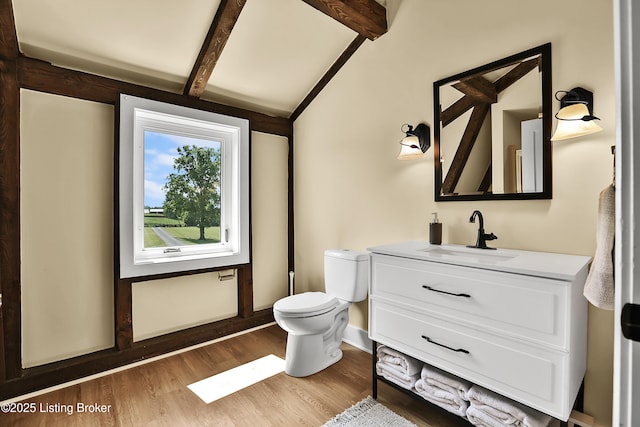 1416 Taylor Wood Rd, Simpsonville, KY 40067 - half bathroom with vanity and wood finished floors
