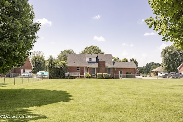1124 Foxfire Rd, Bardstown, KY 40004 - rear view of house with brick siding and roof with shingles